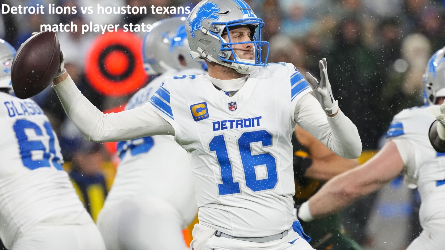 Detroit Lions vs Houston Texans Match Player Stats